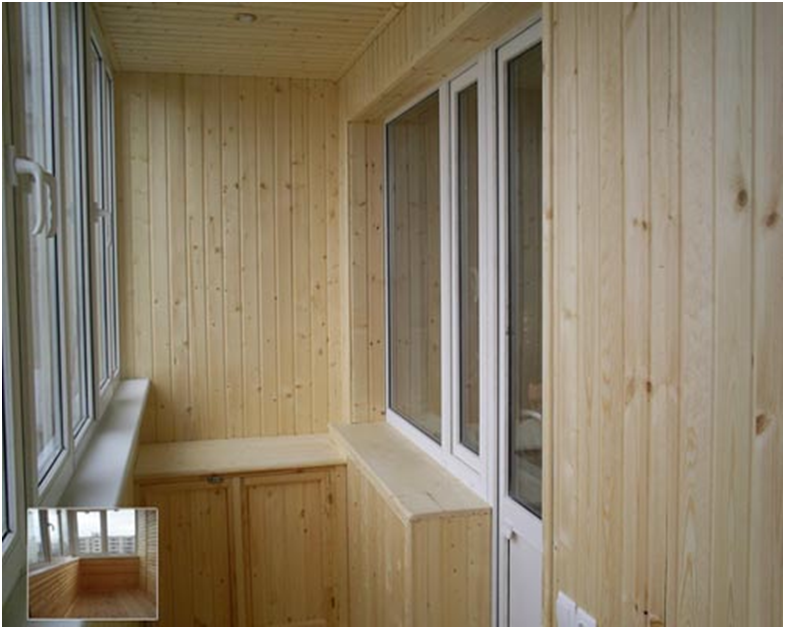 Как обшить лоджию вагонкой самому фото